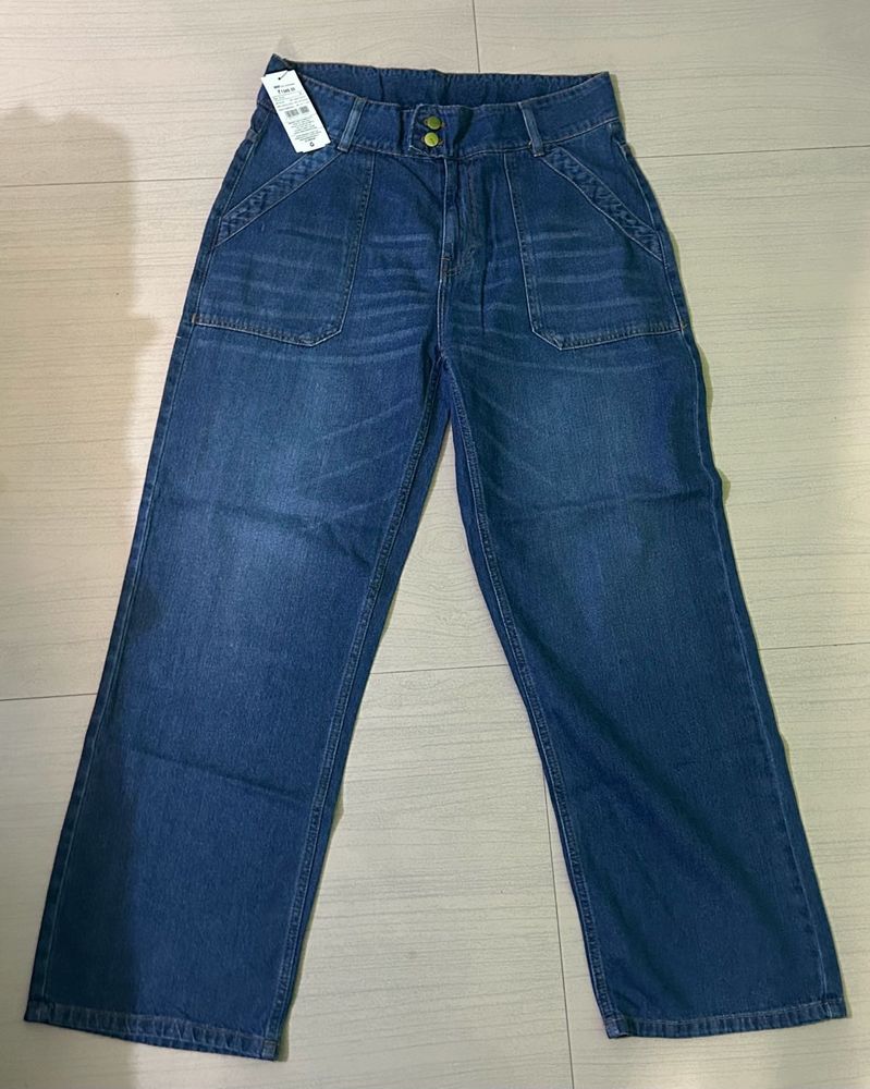 Classic Blue Wide Leg Jeans
