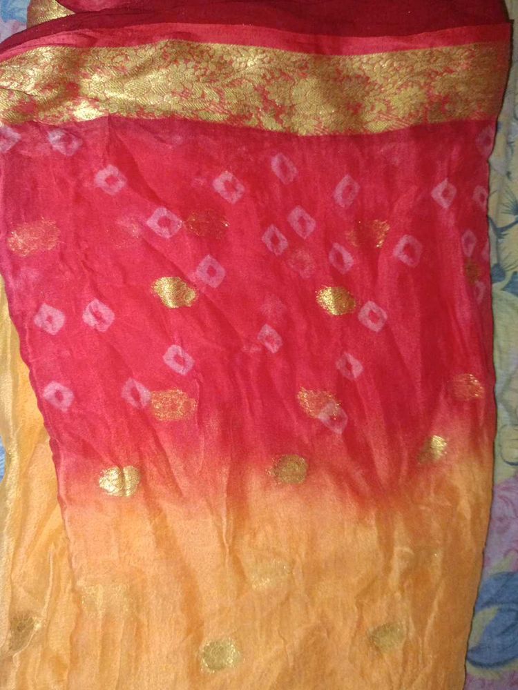 bandhani saree