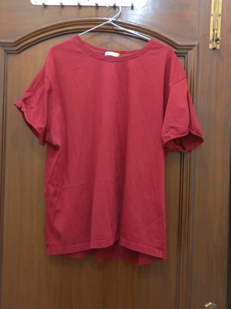 Solid Red Short Sleeve T-Shirt