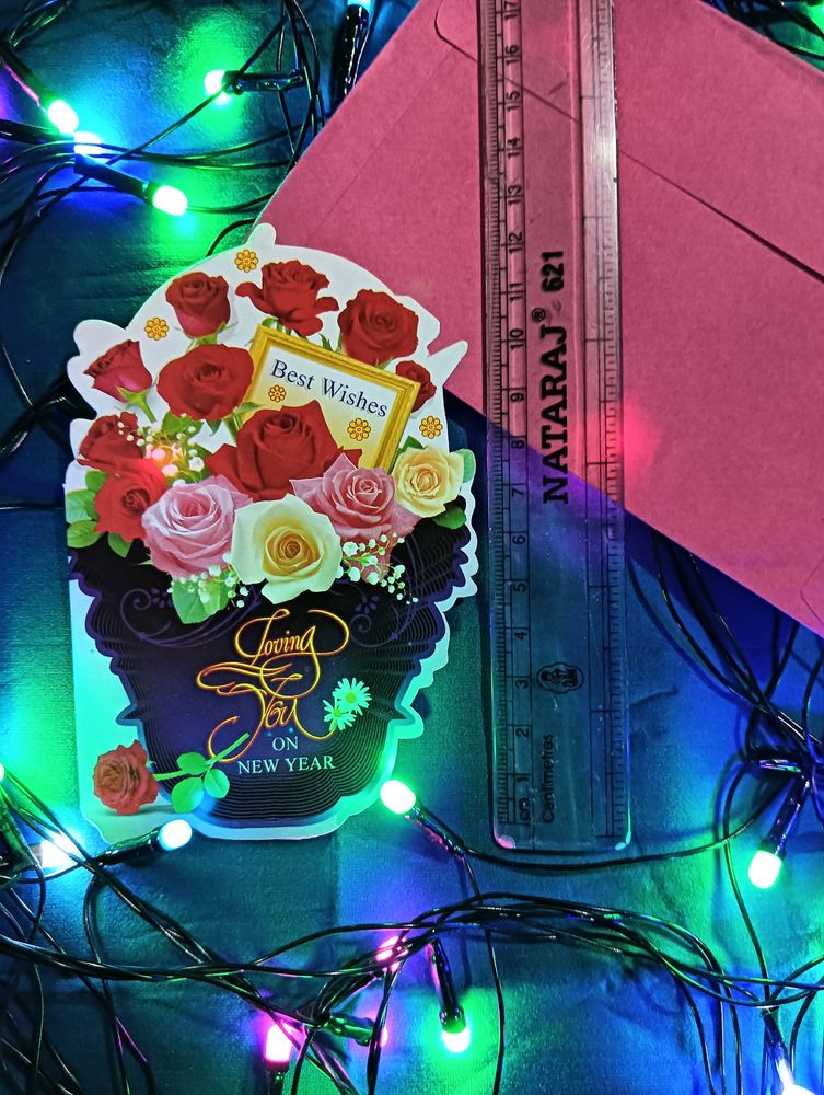 NEW YEAR GREETING CARD With Cover #newyear Happy N