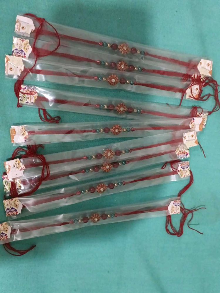Set of 8 Designer Rakhi Bracelets