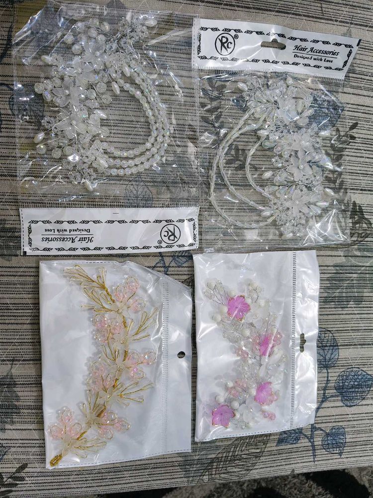 Elegant Beaded Hair Accessories Set