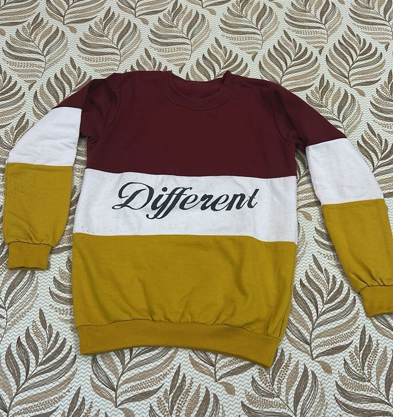 Stylish Color Block Sweatshirt