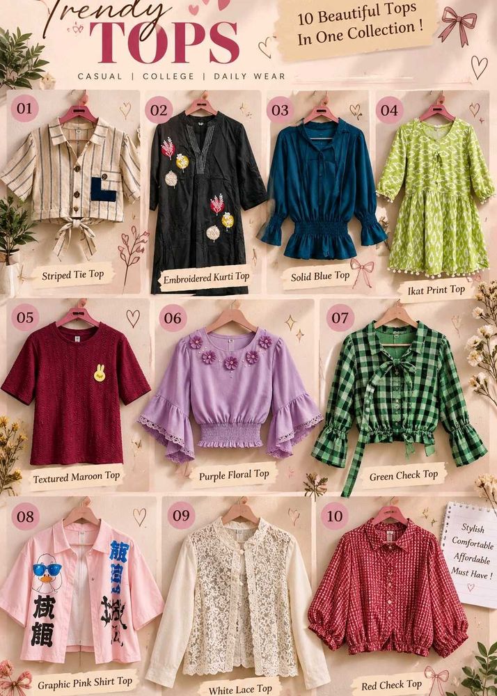10 Trendy Tops Collection