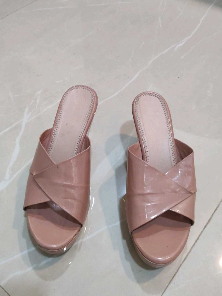 Chic Pink Slide Sandals