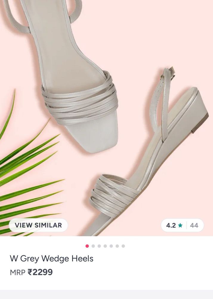Stylish Golden Wedge Heels