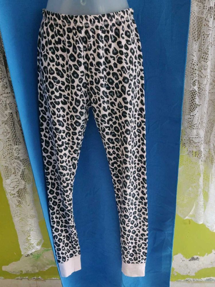 Pink Cozy Leopard Print Pajama Pants