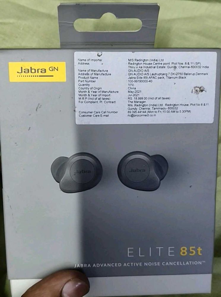 Jabra Elite 85t Earbuds Original
