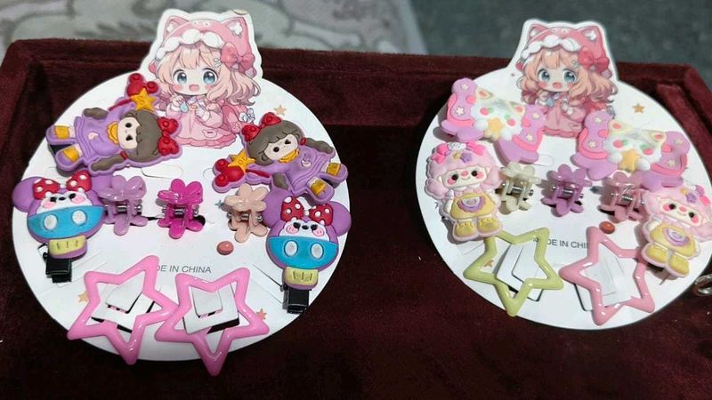 Cute Cartoon Hair Clips Set🤩💕