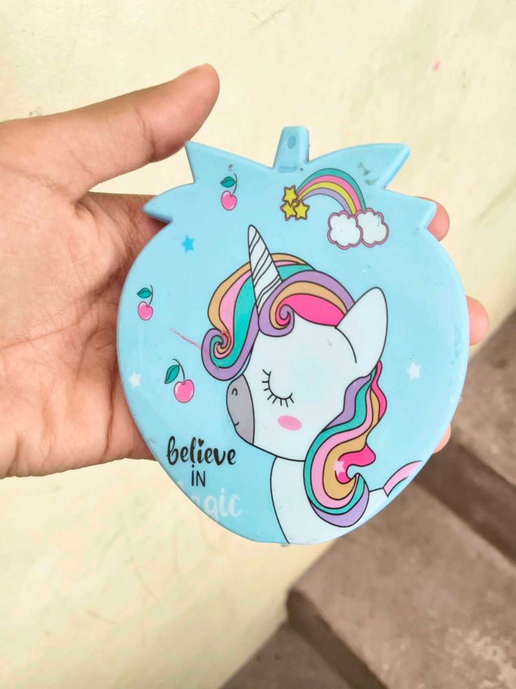 Cute Unicorn mirror with comb