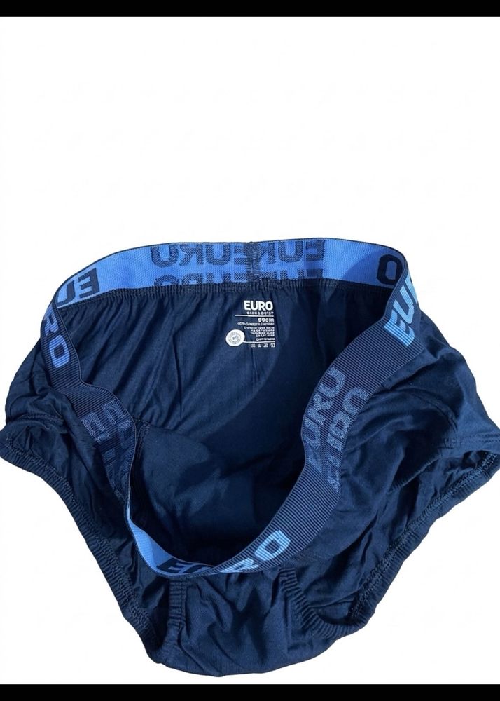Euro Men's Navy Briefs