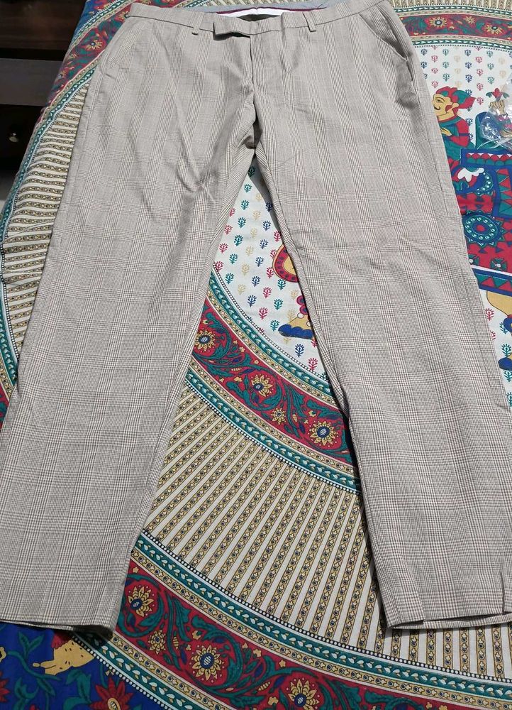 Men's Checked Dress Pants
