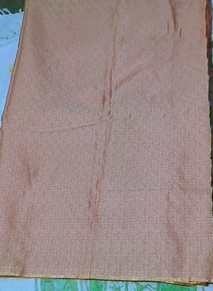 Elegant Peach Saree