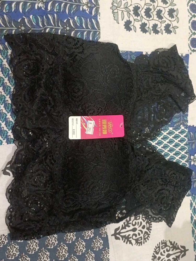 Black Lace Bra Top