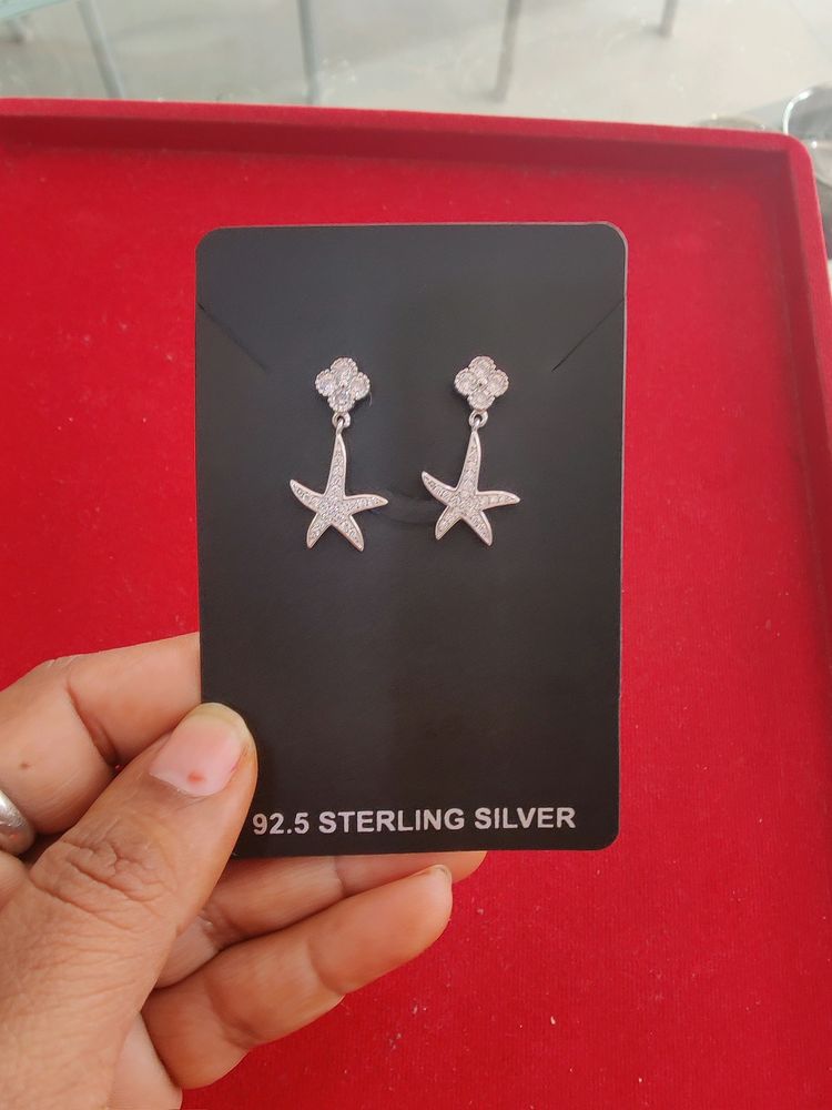 925 Silver Earings Wth Hallmark For Women