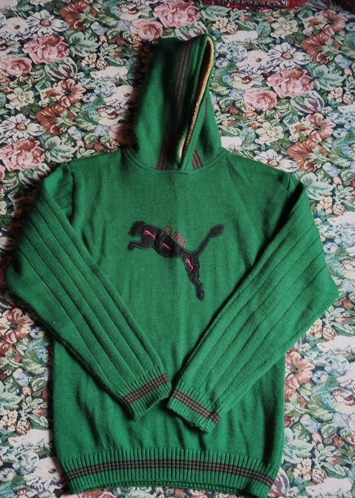 Green Winter Hoodie