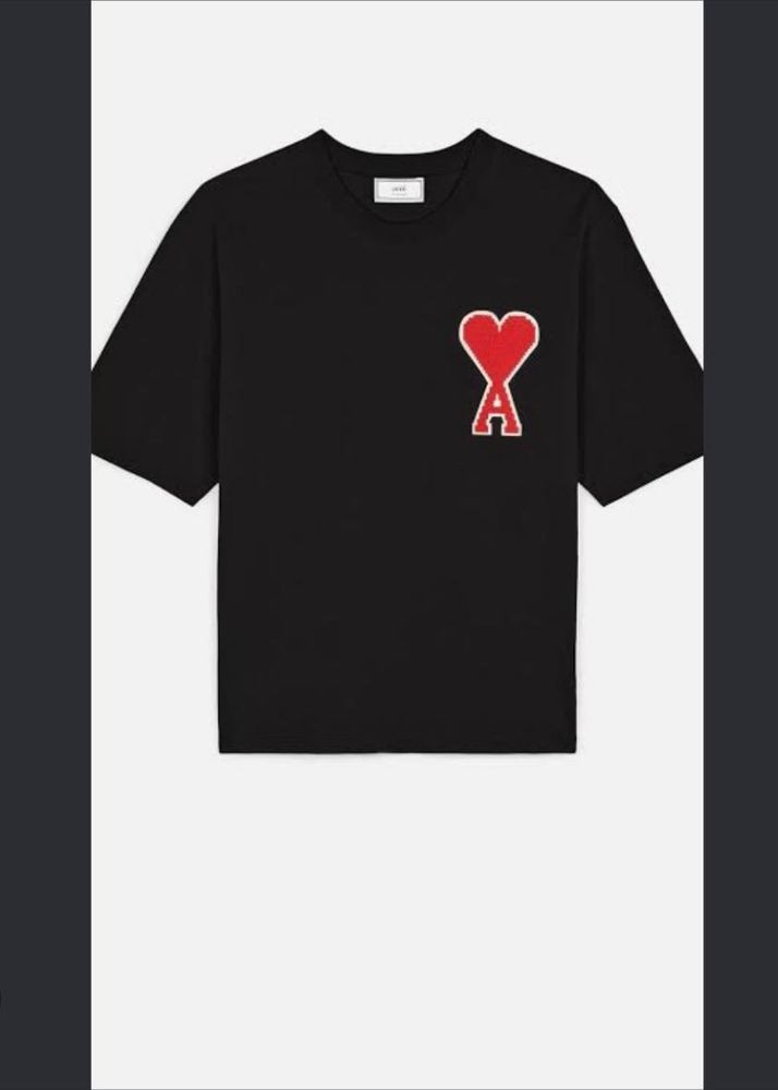 AMI Paris Black T-Shirt