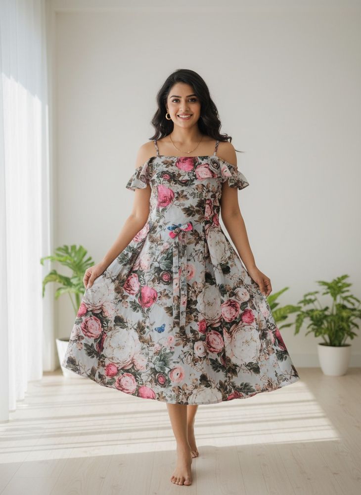 Floral Print Sun Dress just like new
