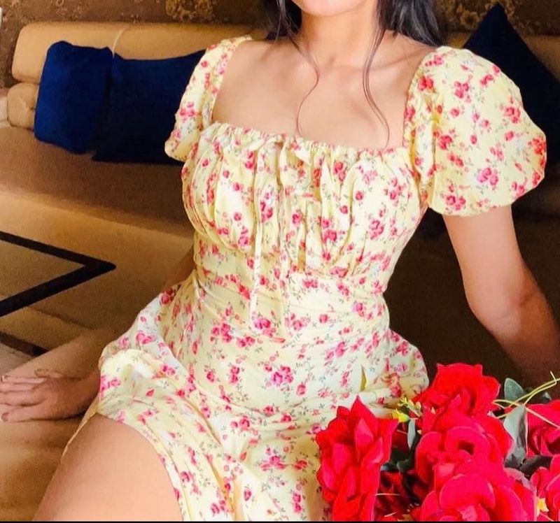 Emprall Floral Print Off-Shoulder Maxi Dress