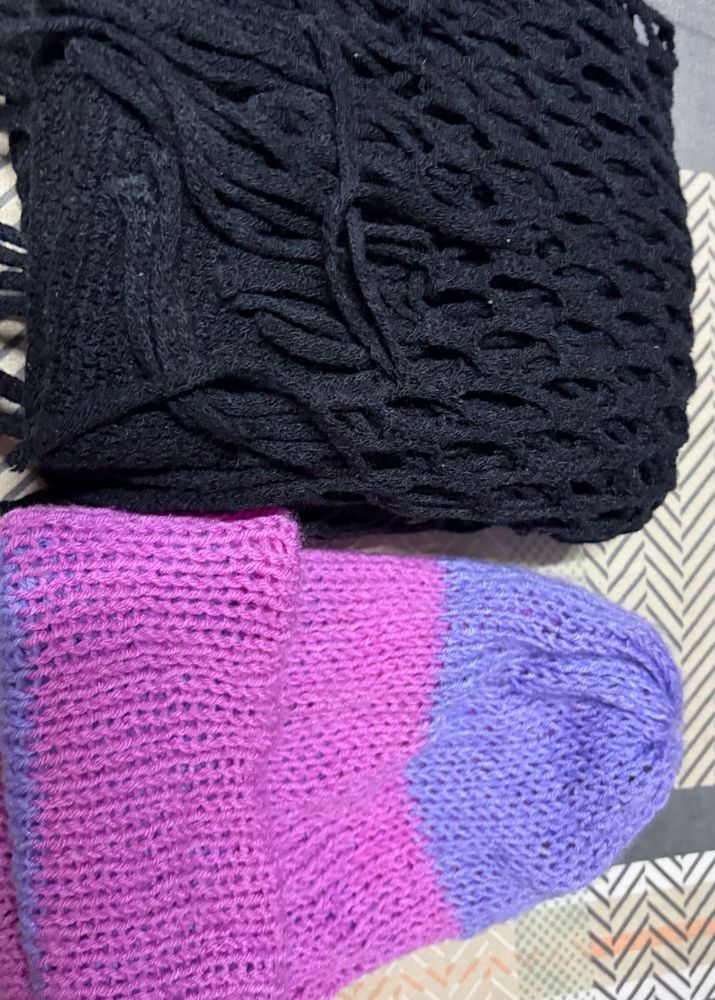 Knit Scarf and bennie