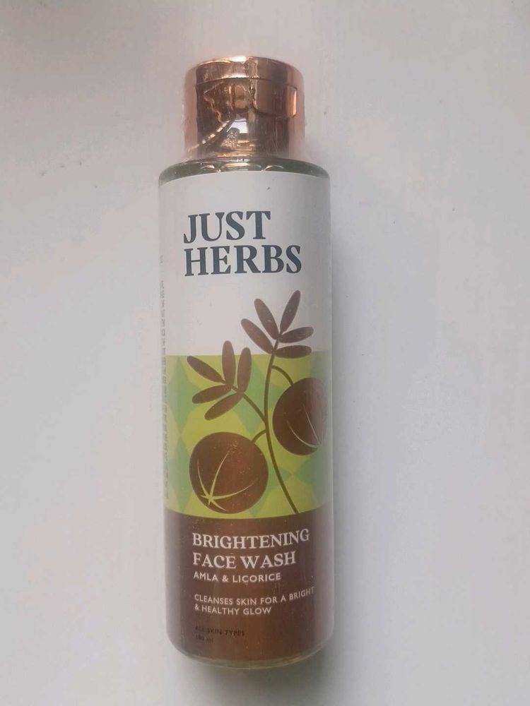 Just Herbs Brightening Face Wash -SEALED
