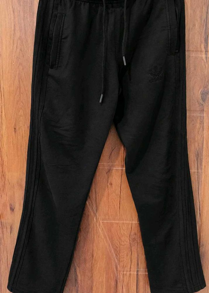 Men's Black Adidas Track Pants