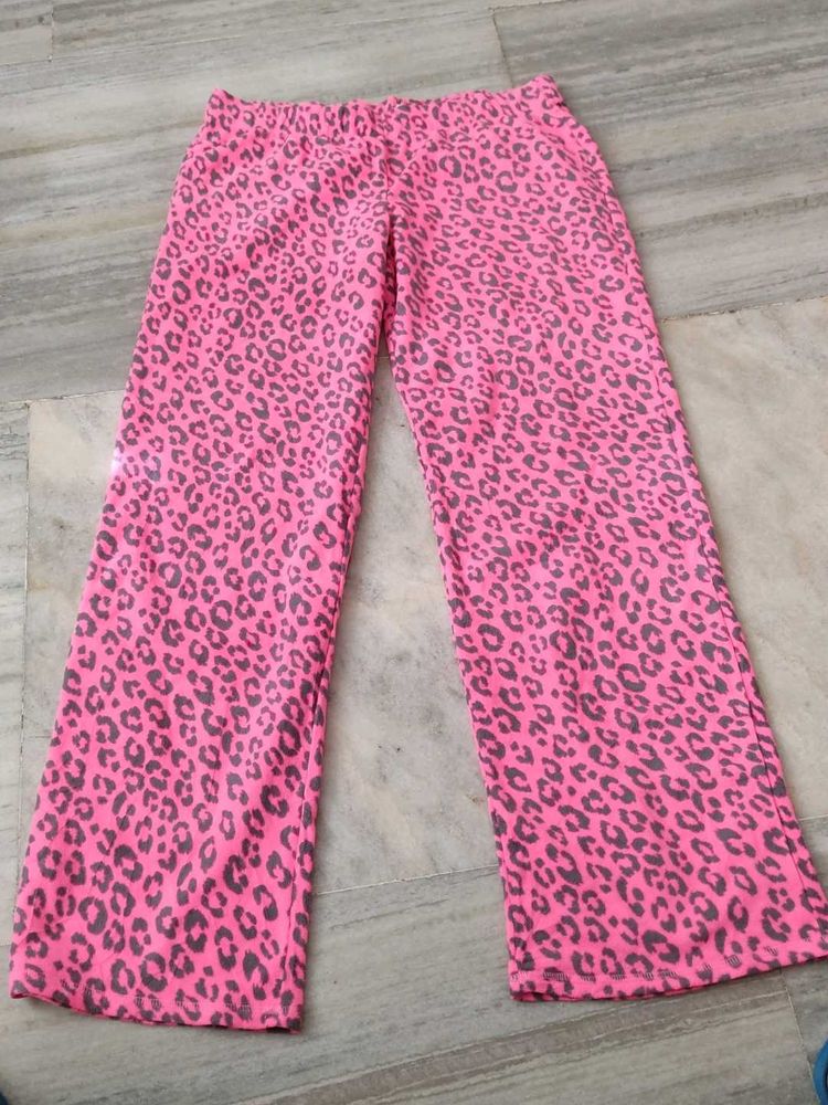 Pink Leopard Print Lounge Pants