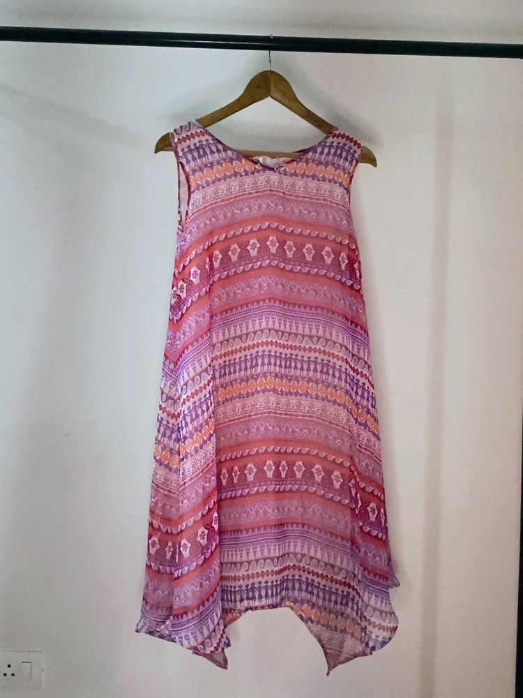 Bohemian Print Flowy Dress