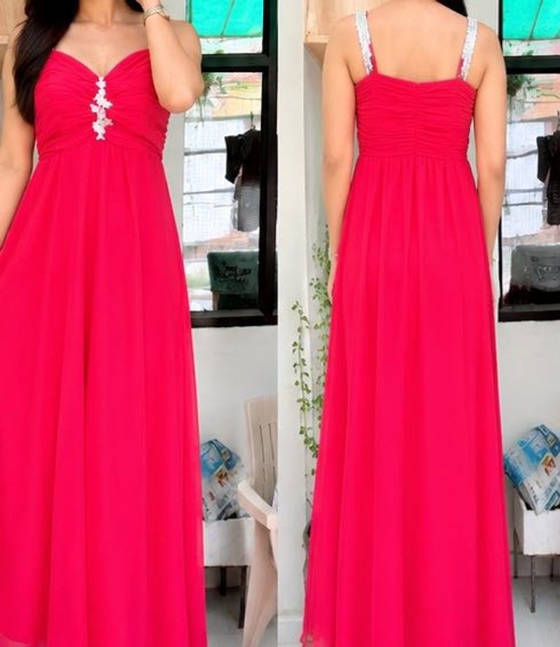 Elegant Red Party Dress