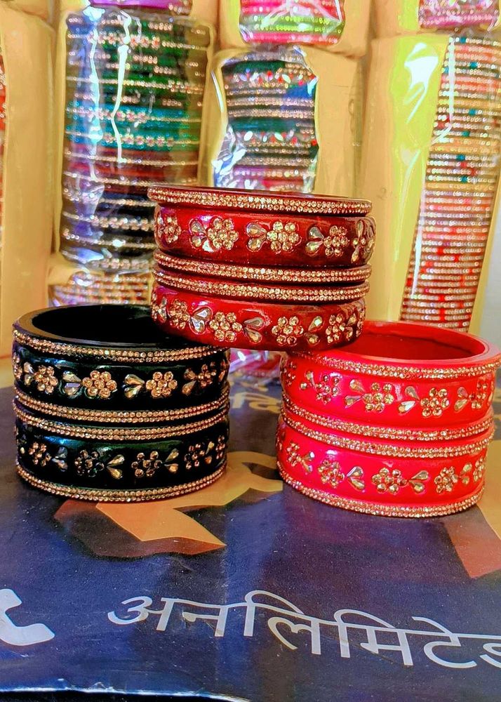 Beautiful Embellished Bangles Set