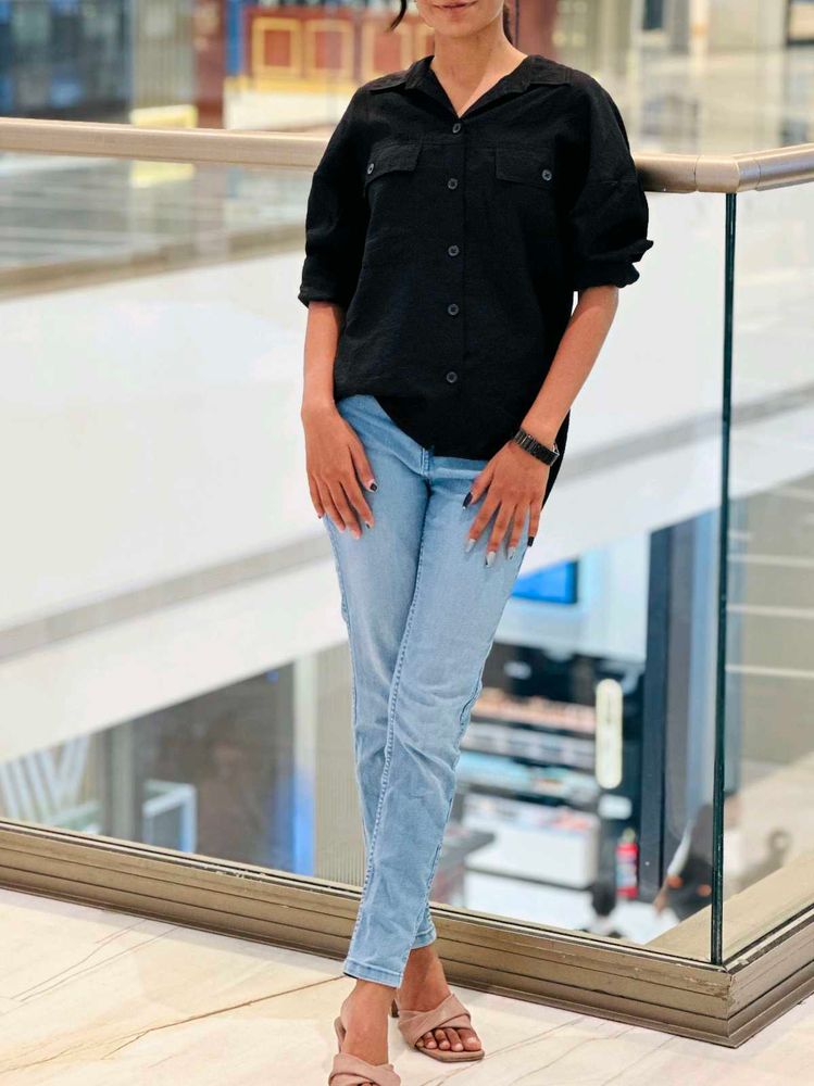 Black Collared Shirt