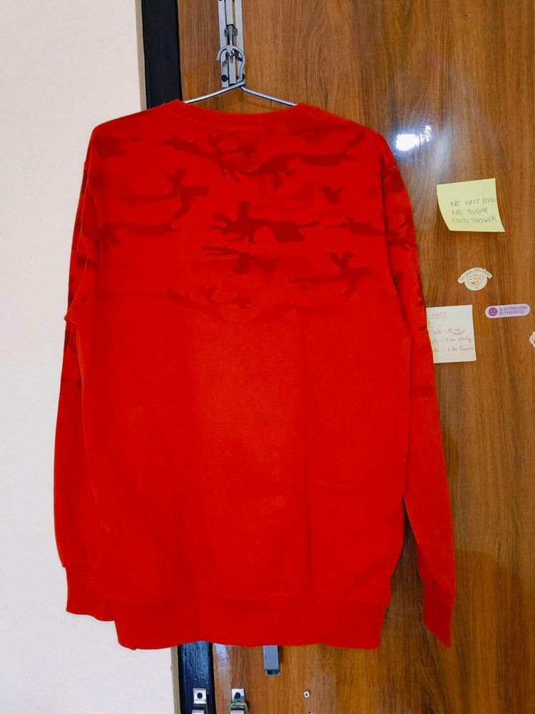 Red Camouflage Sweatshirt