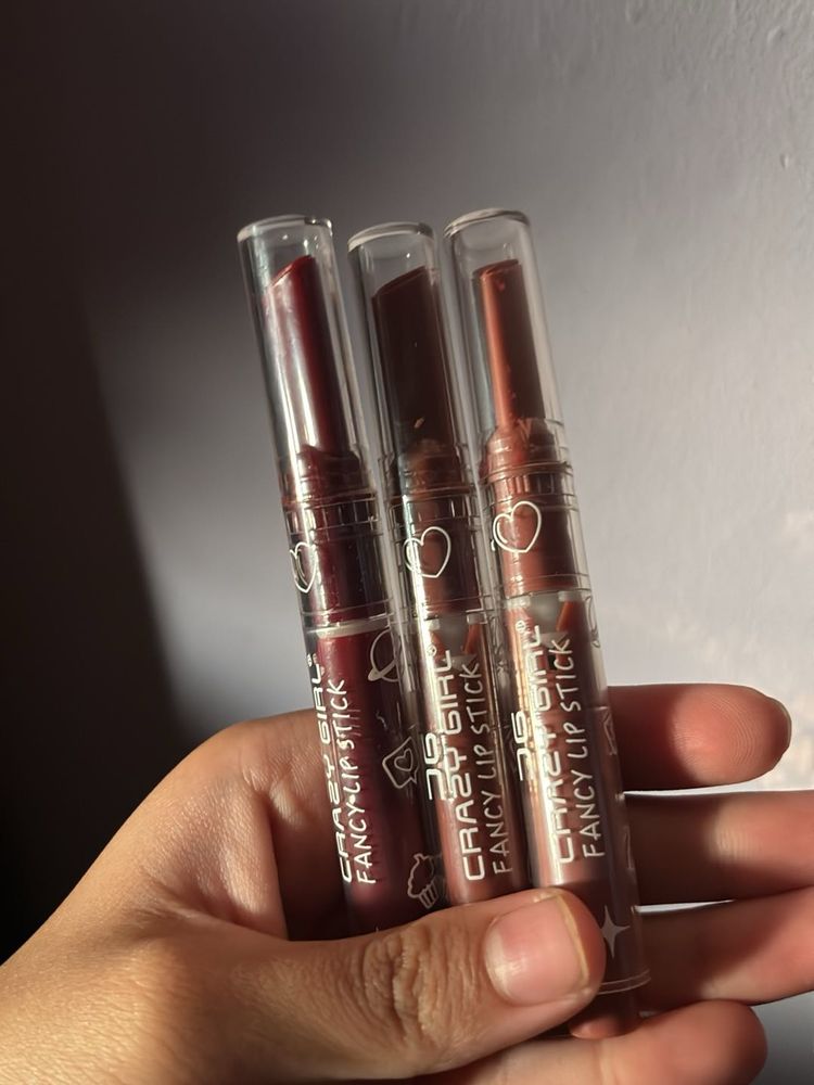 Crazy Girl Fancy Lip Stick Trio
