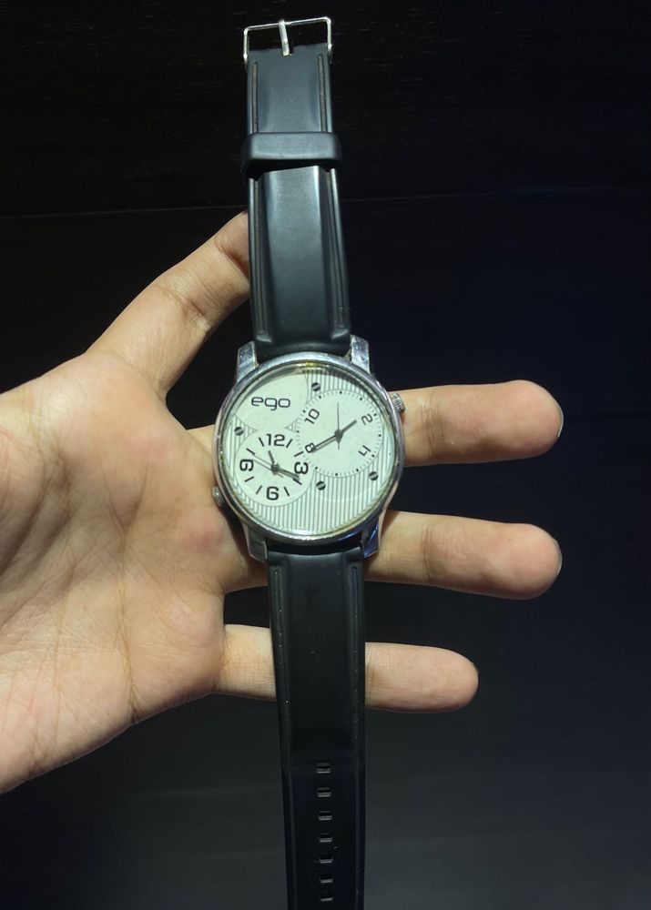 Ego By Maxima Analog White Dial Men’s Watch
