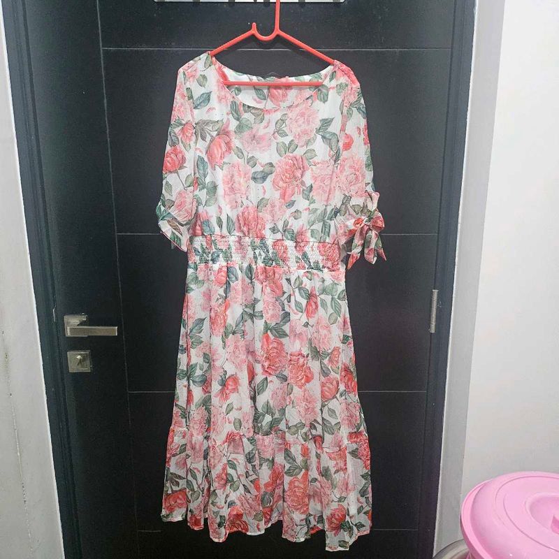 Floral Print Midi Dress