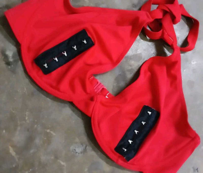Vibrant Red Bra