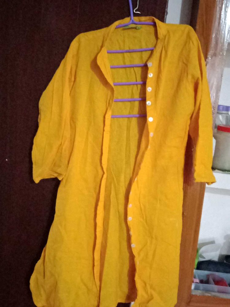 Yellow Shirt Kurta