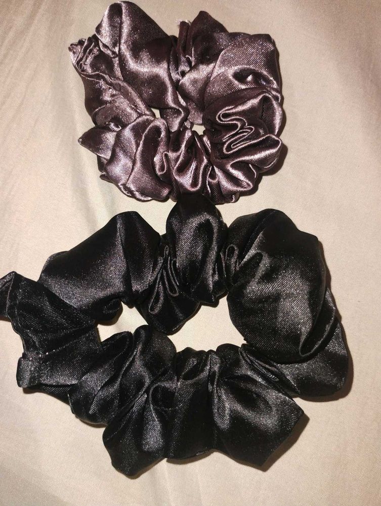 Satin Scrunchies Set