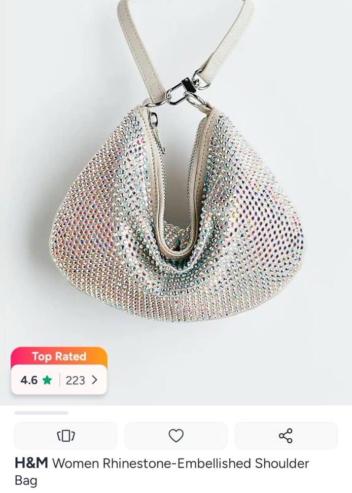 Sparkling Rhinestone Shoulder Bag