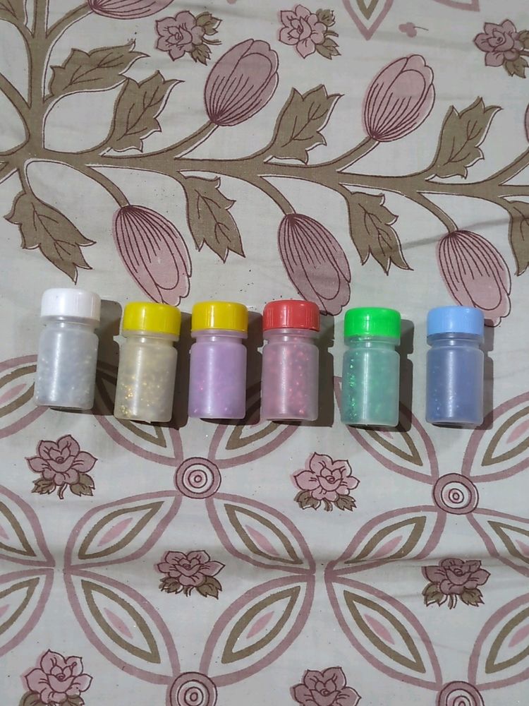 Loose Glitter For Crafts- Set Of 6
