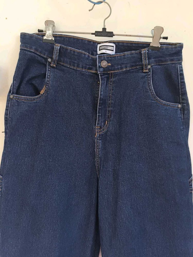 Women's Dark Wash Wide Leg Jeans