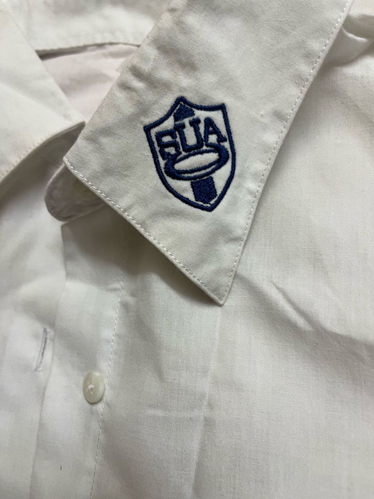 White Men's Shirt with Logo