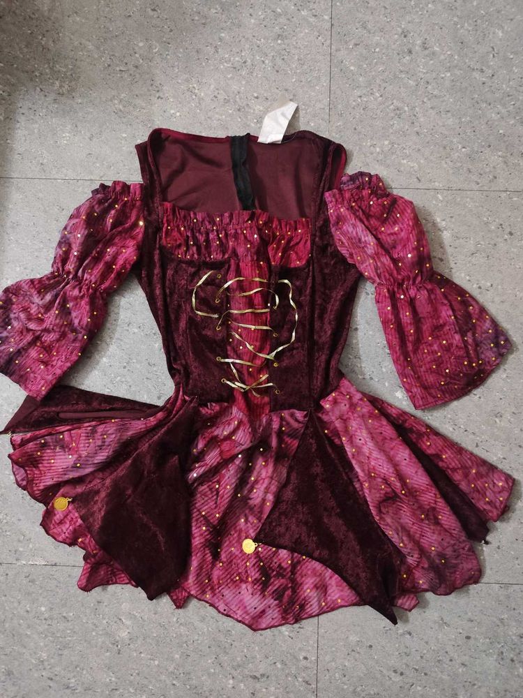 Princess Renaissance Dress with Gold Accents