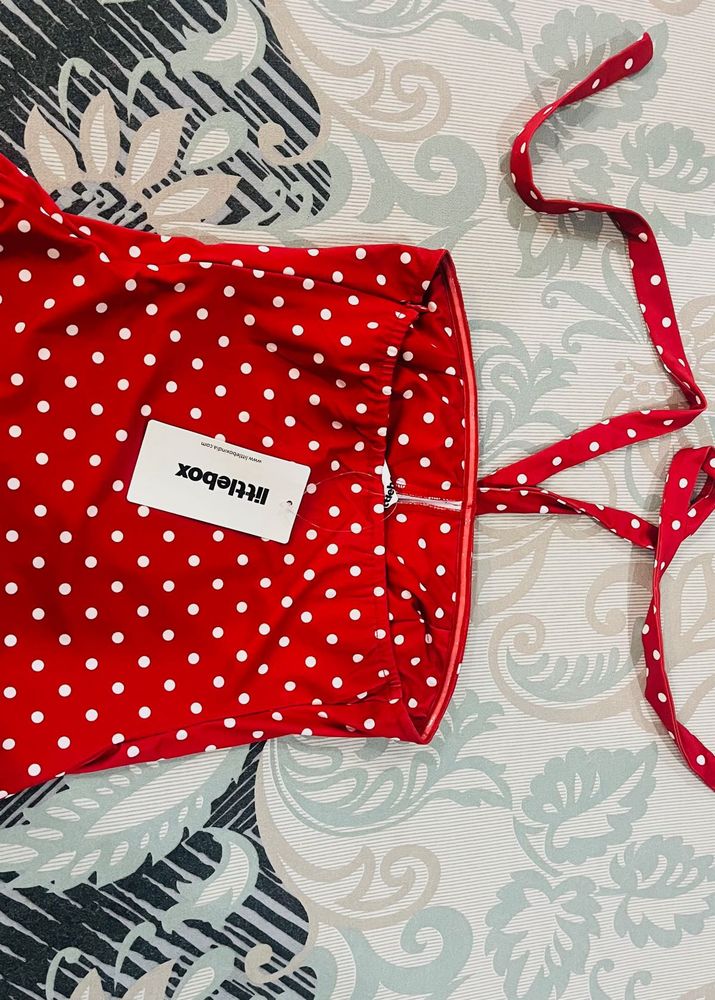 Chic Red Polka Dot TOP