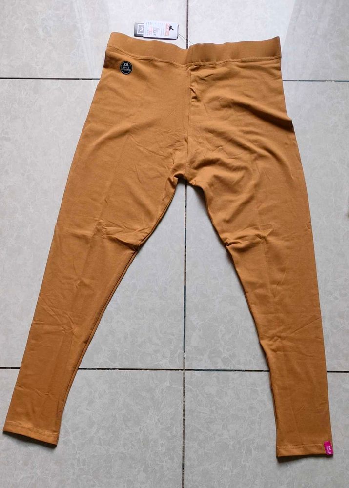 ANKLE LENGTH Brown Leggings Pants