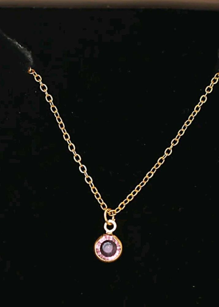 Delicate Gold Chain Necklace with Pendant