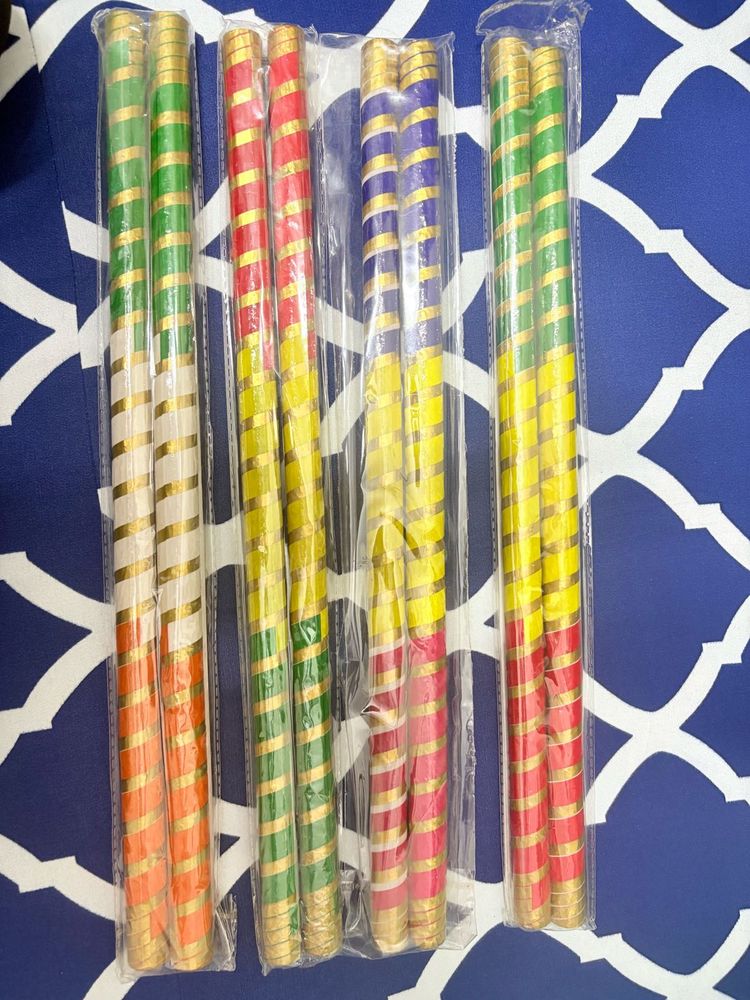 4 Set Of Dandiya Sticks