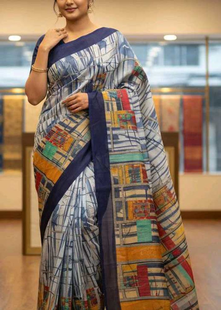 Crepe silk saree
