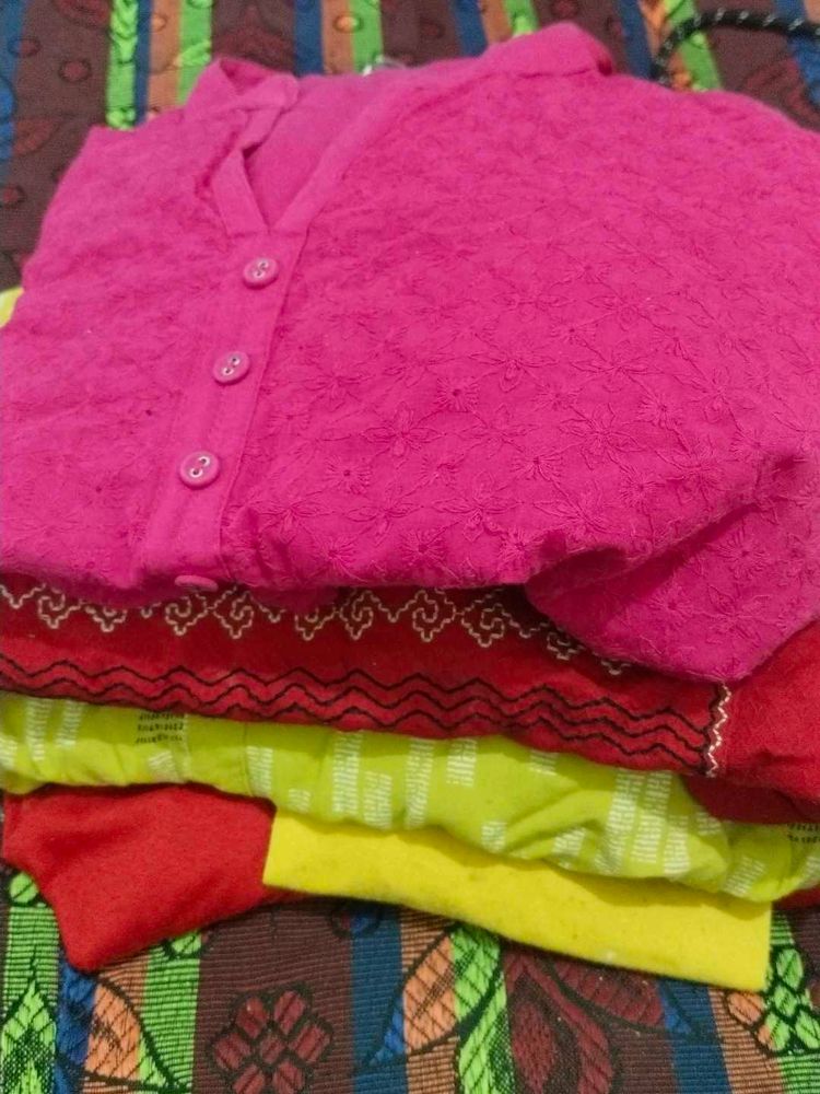 Vibrant Pink Embroidered Kurta