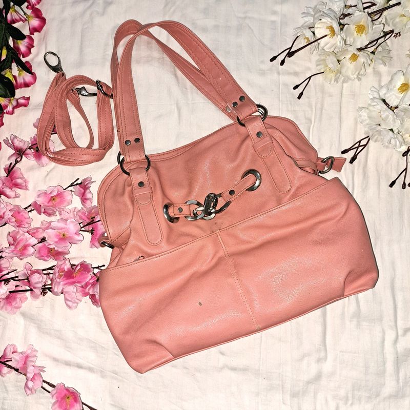 Imported Suede Leather Peachy Tote Bag 🔥